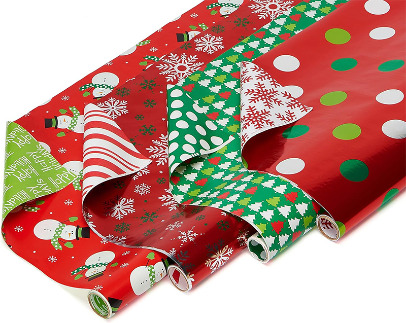 reversable christmas wrapping paper