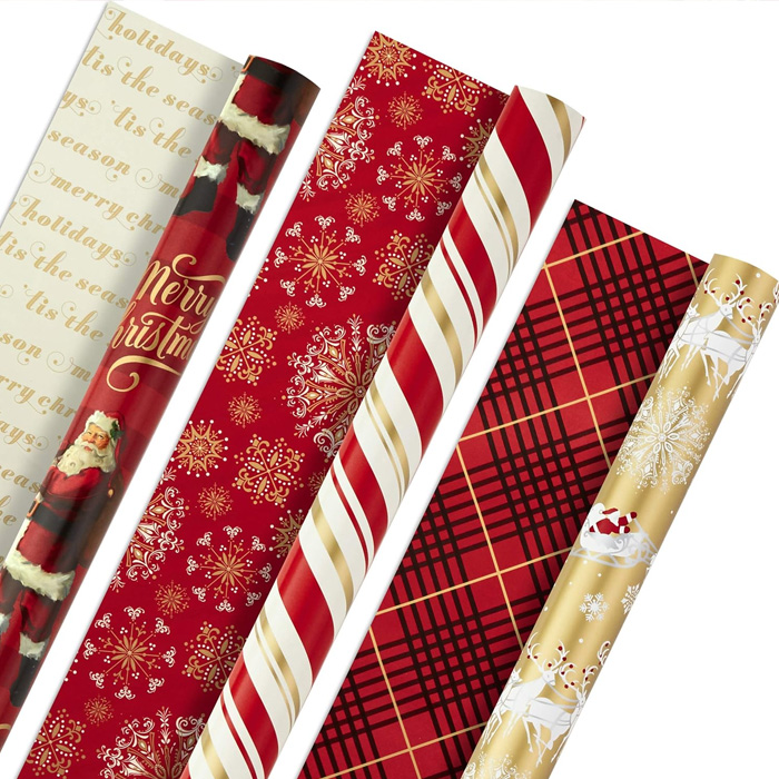 reversable christmas wrapping paper