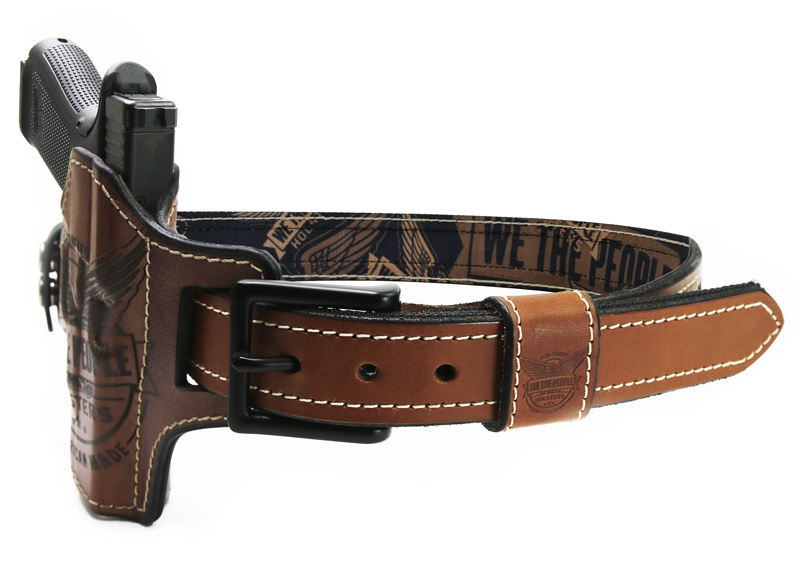 leather gun belt